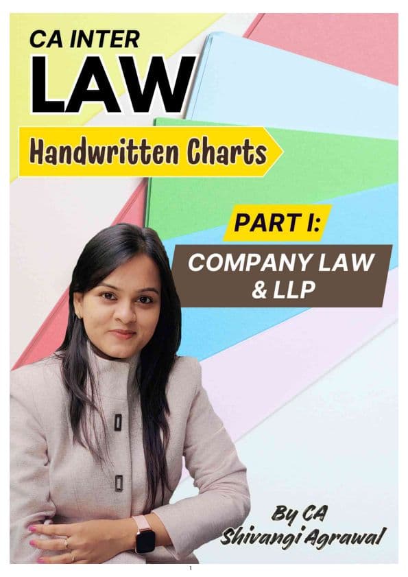 First page of Handwritten charts by CA Shivangi Agrawal (New syllabus)