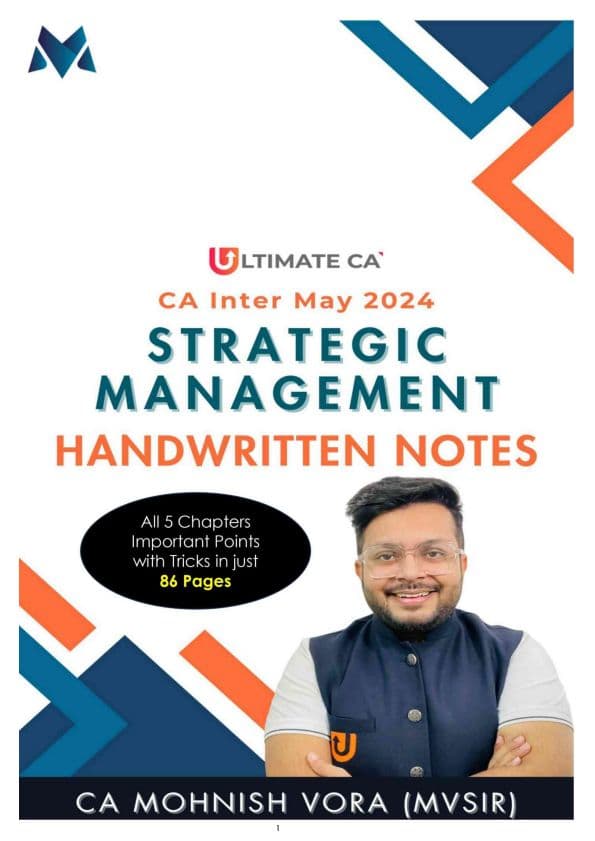 First page of SM handwritten notes by MV sir