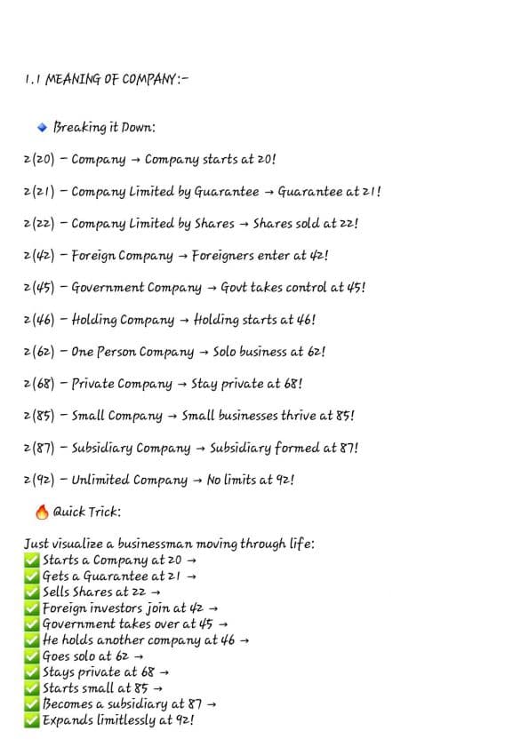 First page of Financial statement of company -Hinglish detailed layman short notes.