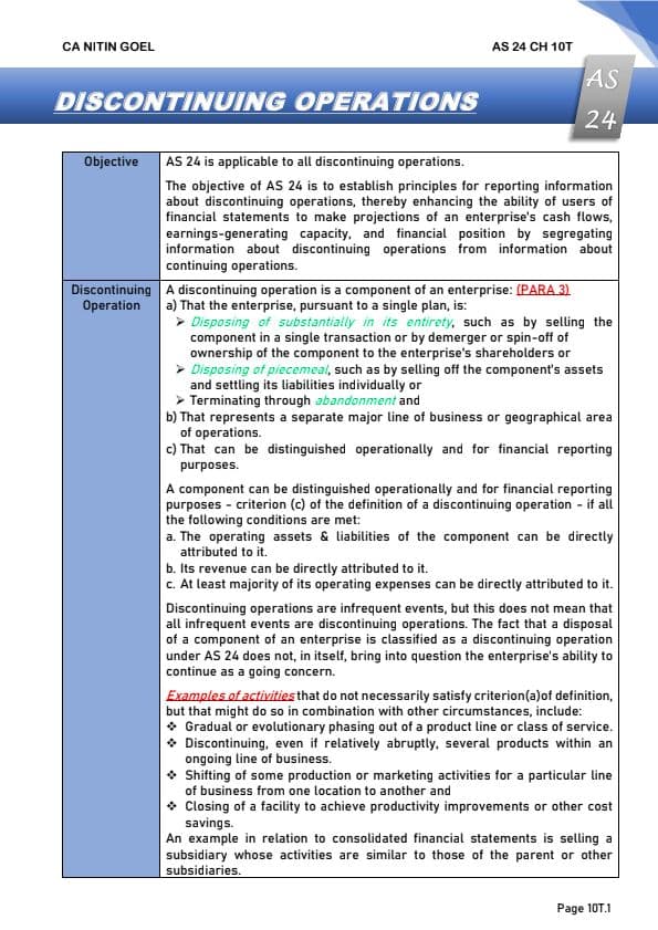 First page of AS-24 Detailed Notes