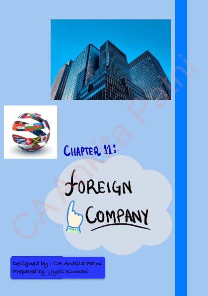 First page of Law foreign company handwritten notes