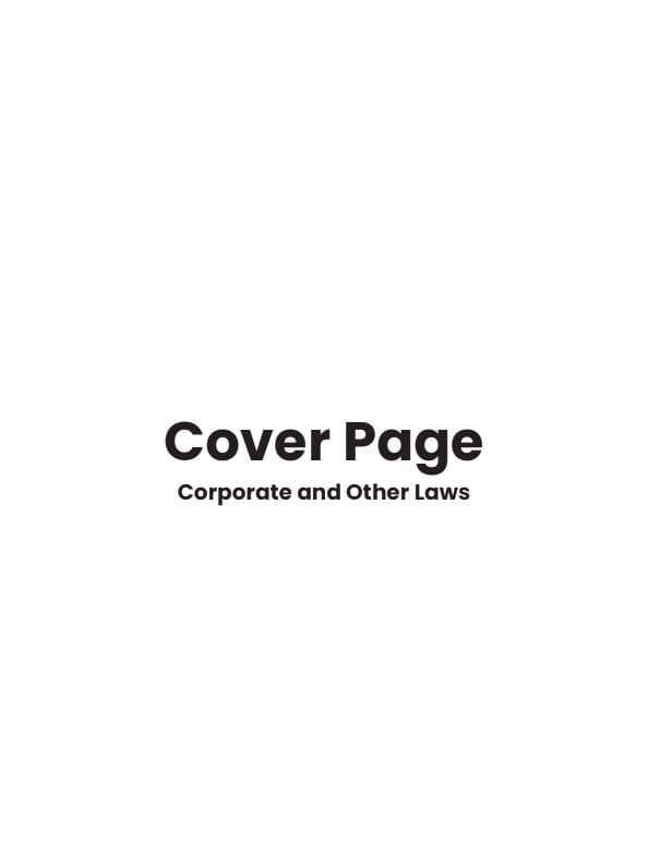 First page of Saransh Last Mile Referencer - Corporate &Other Law
