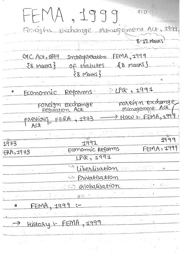 First page of FEMA , 1999 Ca inter May/Sep 25 (Law) Paper 2