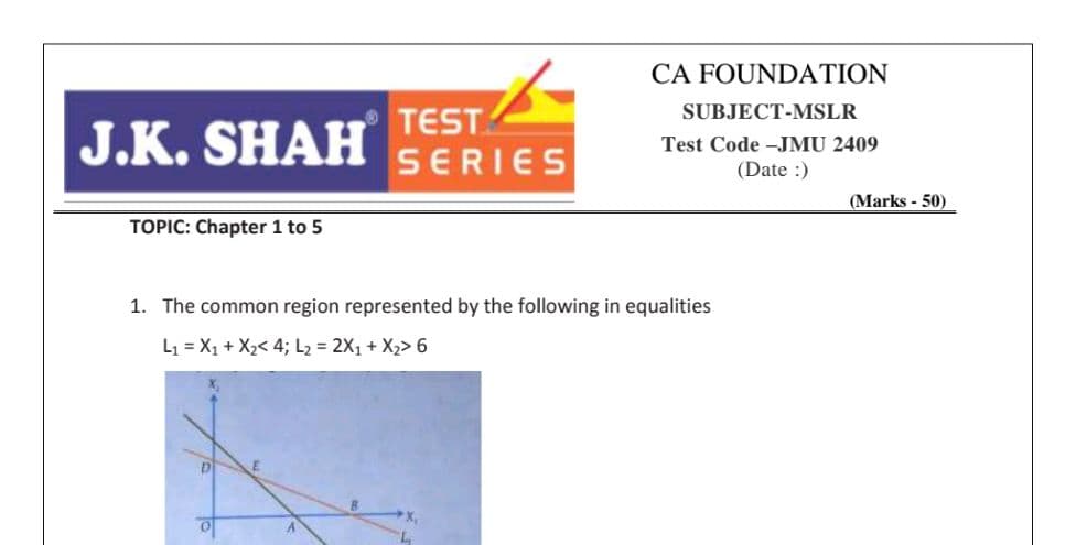 First page of Test Ch 1 to 5