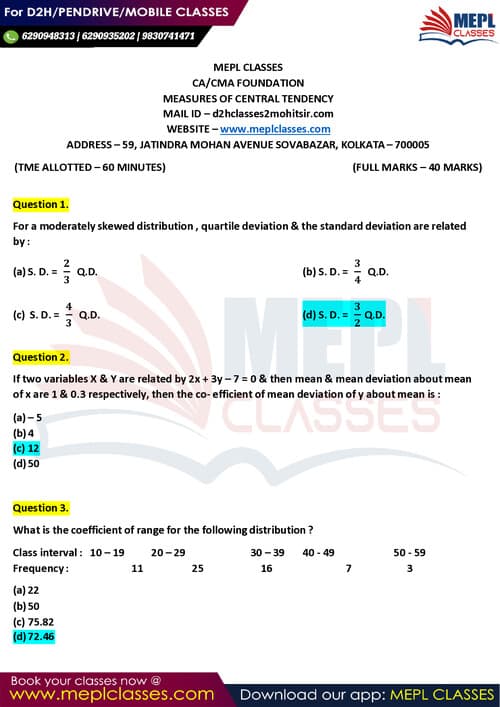 First page of Notes BY CMA Agrawal classes