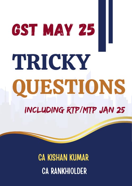 First page of GST tricky questions
