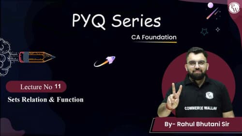 First page of PYQ of Set Relation and functions