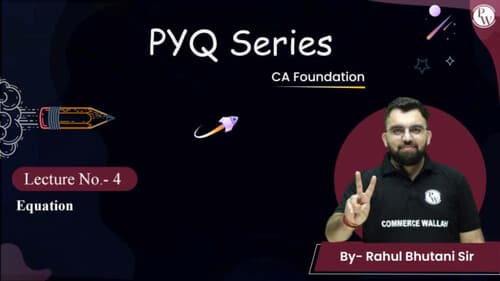 First page of PYQ of Equation