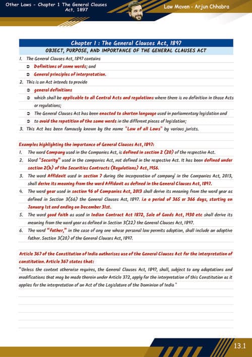 First page of GCA 1897 Compact Chart Book By Arjun Chabbra Sir
