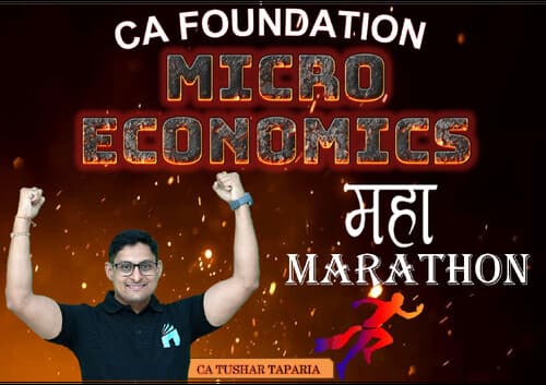 First page of Ca foundation micro economics mahamarathon quick revision notes