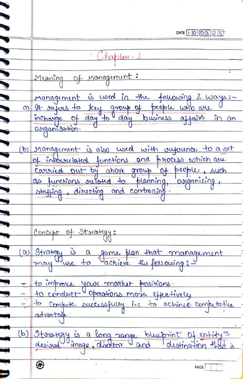 First page of SM HANDWRITTEN NOTES CHAPTER 1 VERY EFFECTIVE