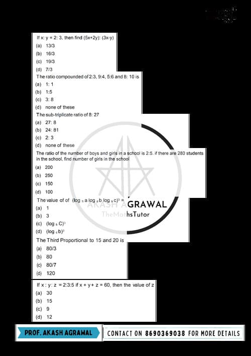 First page of Quantitative aptitude ch 1 self test