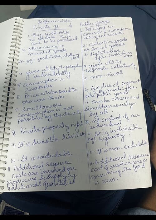 First page of Public finance notes