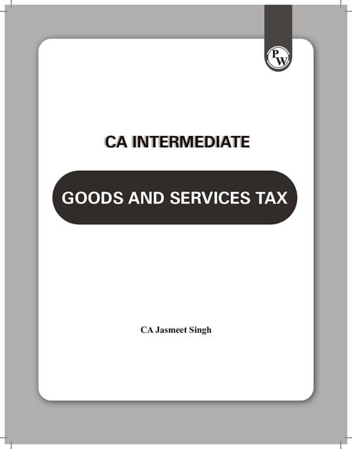 First page of GST book of PW by Jasmeet Sir