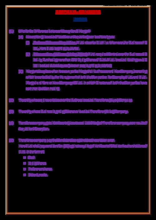 First page of Quick summary notes for better conceptual understanding of Chp 14 Amalgmation