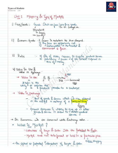 First page of Hardik Manchanda sir notes chapter 4 (unit )