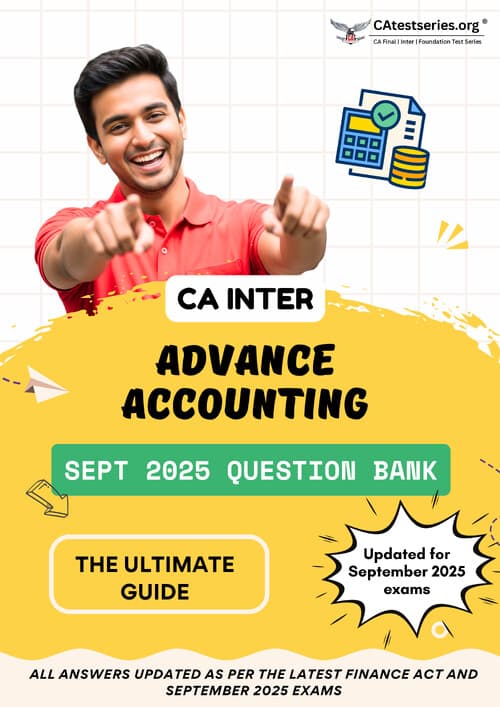 First page of Here the Advance account pdf Question summary and notes for September 2025. Happy learning.