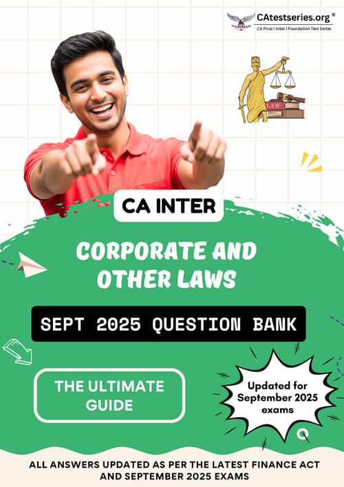 First page of question bank of subject Law By catestseries