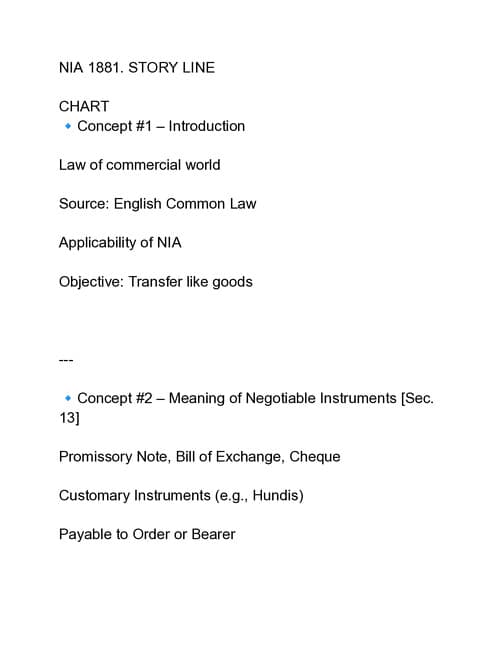 First page of Nia 1881 story line pdf Coverage total 11 Concept