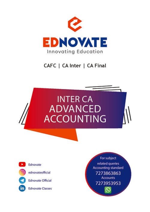 First page of Here the full pdf of advance account which is include MODULE PYP MTP AND RTP. Happy learning.