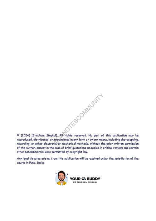 First page of Law ebook by CA shubham singhal sir