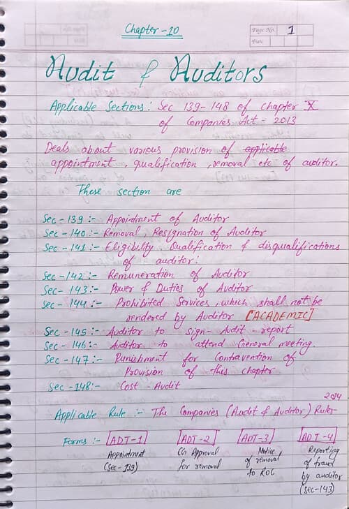 First page of Chapter 10 Audit & Auditors