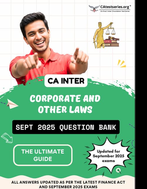 First page of Law question bank sep25