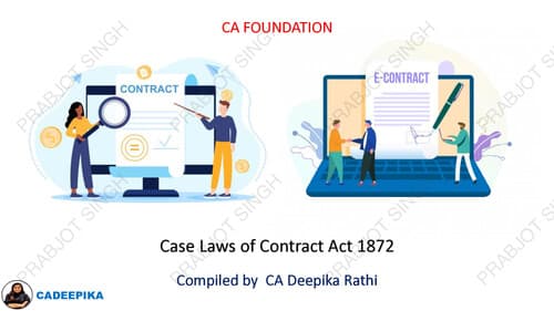 First page of CASE LAWS ( CONTRACT ACT )