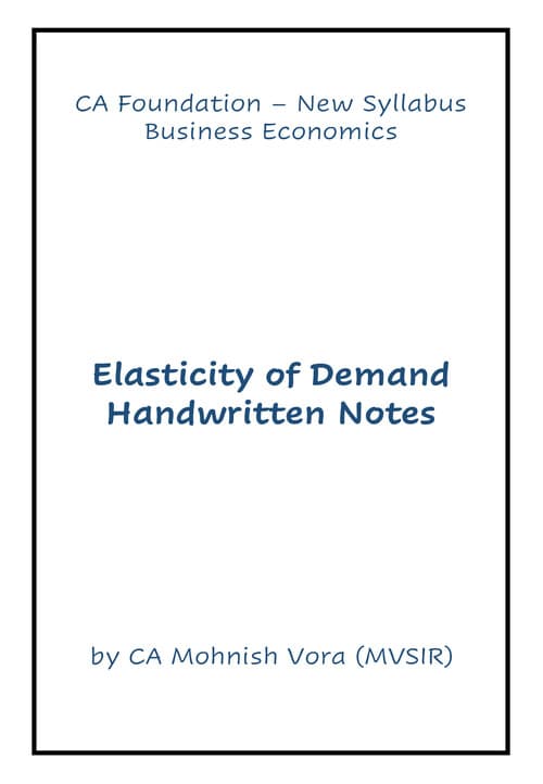First page of Economics short notes
