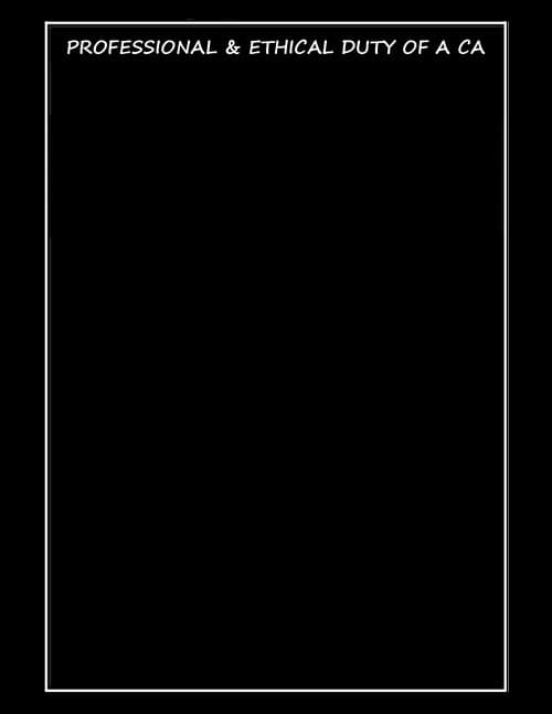 First page of Professional ethical duty of CA