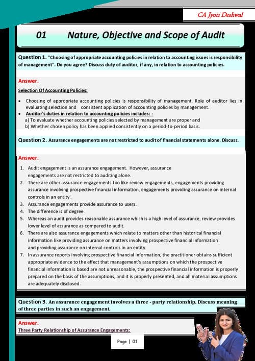 First page of Audit Super Questions.