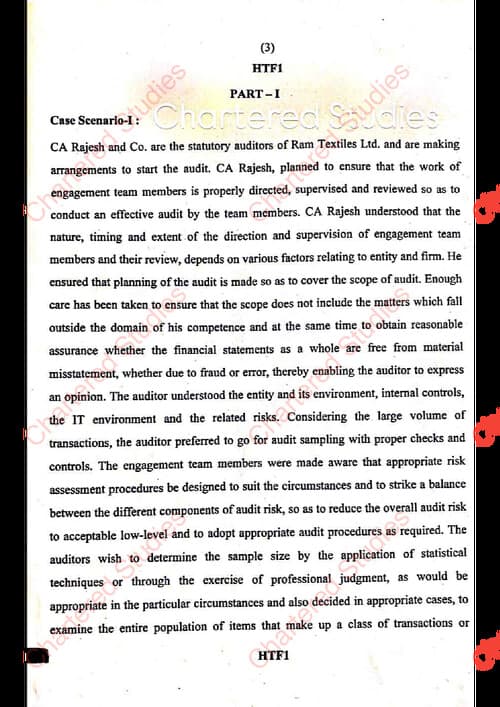 First page of Audit Question paper Sept 2025 (MCQ + Descriptive)