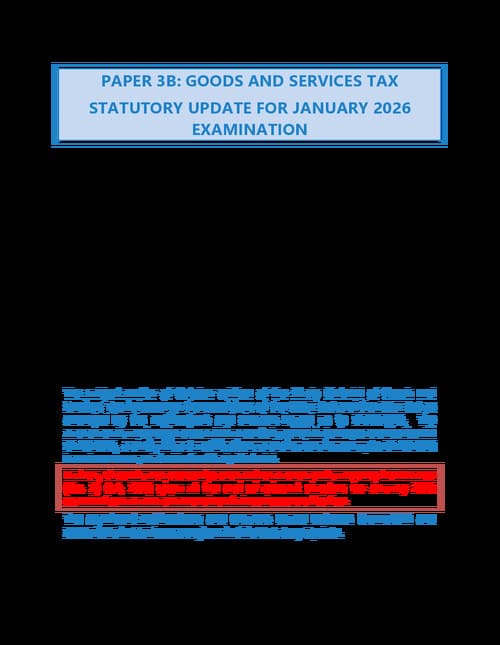 First page of IDT (GST) Amendment For Jan 2026 ✅