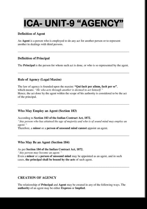 First page of Ica unit-9 self made notes