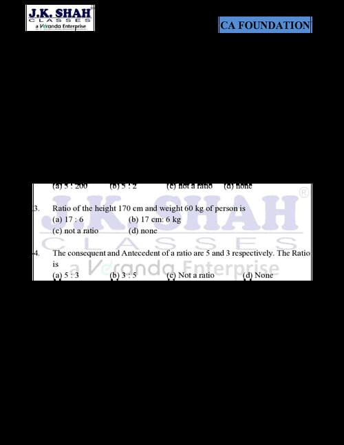 First page of Ca foundation jk shah classes QA brahmastra