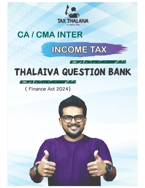First page of Income tax question bank CA INTER