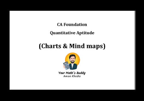 First page of CA FOUNDATION QUANTITATIVE APTITUDE CHARTS AND MIND MAPS