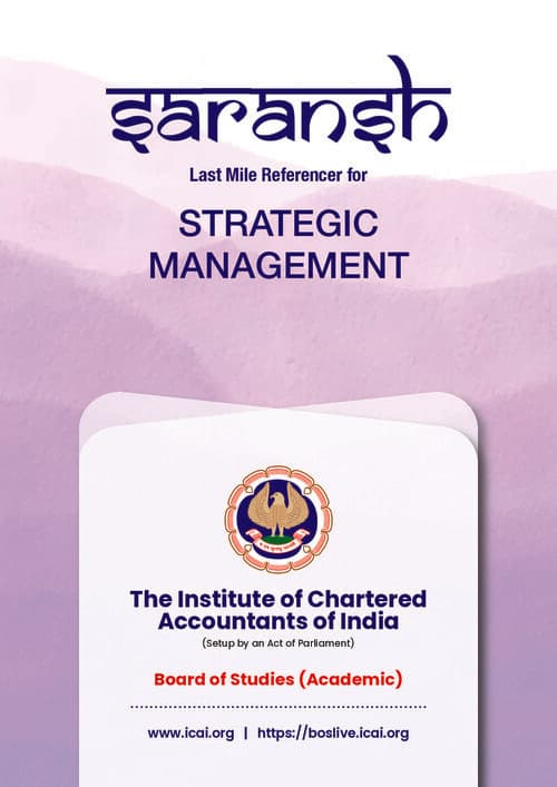 First page of SM Summary Notes - ICAI SARANSH Last minute Reference