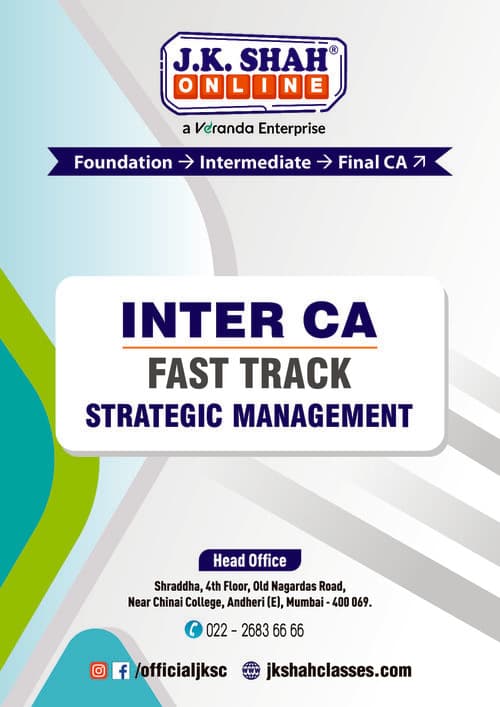 First page of Strategic Management Fastrack Notes - J K Shah Detailed Revision Book
