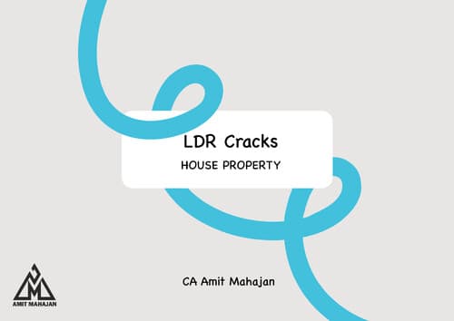 First page of Income from house property for ca inter -CA AMOT MAHAJAN