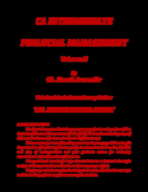 First page of FM Volume 2 book by CA Namit Arora Sir.