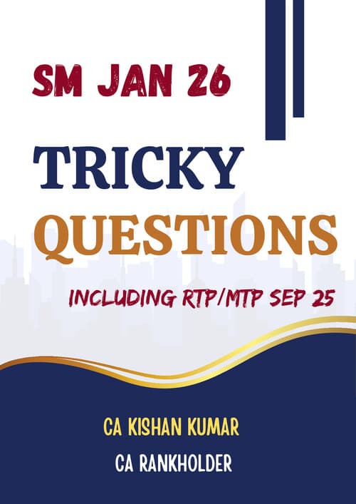 First page of STRATEGIC MANAGEMENT TRICKY QUESTION BY CA KISHAN KUMAR SIR