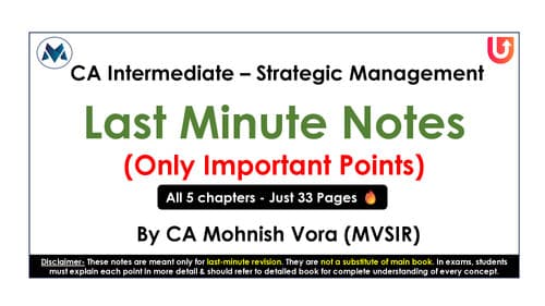 First page of SM last minute notes (only important points) by MV Sir