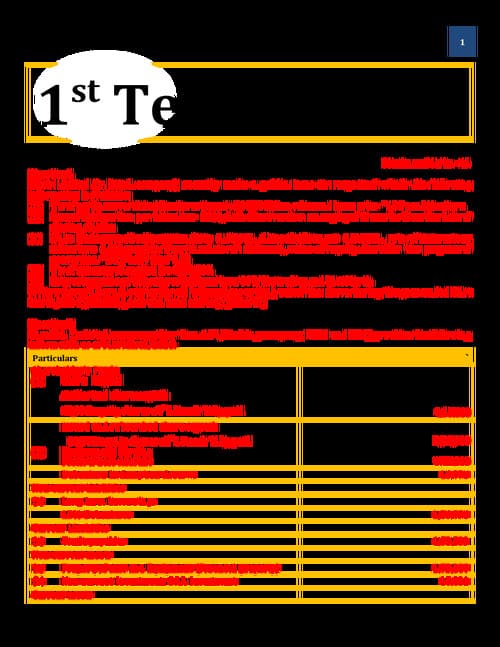 First page of Test -1