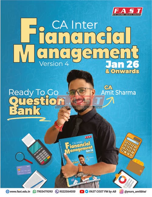 First page of FM Latest Question Bank By CA Amit Sharma Jan/May/Sep 26