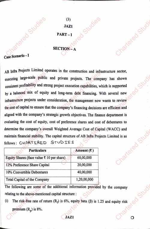 First page of FM SM Jan 26 Question paper