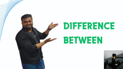 First page of CA foundation Law Diffence between by Shantham sir (Unacademy ca 360)