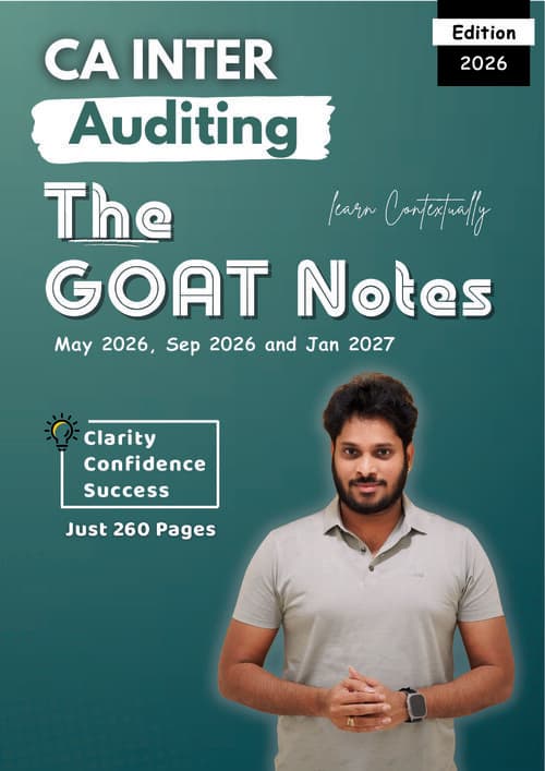 First page of Audit Latest Goat Notes For May / Sep 26 & Jan 27 By CA Ram Harsha