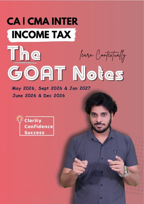 First page of Direct Tax Goat Notes - CA Ram Harsha May 26 Edition