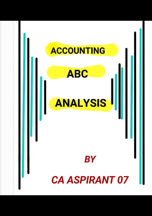 First page of Accounting ABC Analysis... Let's prepare smartly and crack this foundation exam !!!